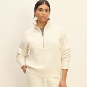 Everlane Track Half Zip Sweater Organic Cotton